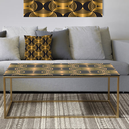 Art Deco style modern pattern - Metal Glam Coffee Table