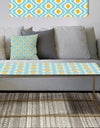 Retro Pattern Abstract Design I - Metal Glam Coffee Table