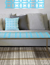 Retro Pattern Abstract Design II - Metal Glam Coffee Table