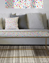 Color Waves of Polka Dots - Metal Glam Coffee Table