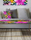 Tropical Foliage and Geometrics - Metal Glam Coffee Table