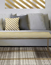 Gold Diagonal - Metal Glam Coffee Table