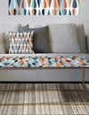 Retro Abstract Drops V - Metal Glam Coffee Table