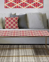 Retro Floral Pattern VI - Metal Glam Coffee Table