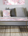 Retro Pink Flower Pattern I - Metal Traditional Coffee Table