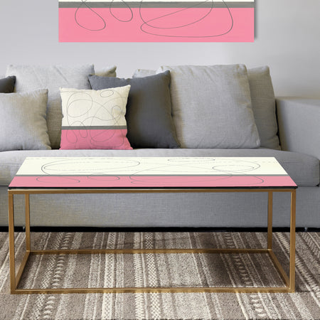 GeometricNeapolitan I - Metal Transitional Coffee Table