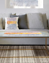 Modern Abstract Drive - Metal Transitional Coffee Table