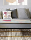 Unique Beige Circle Designs II - Metal Transitional Coffee Table