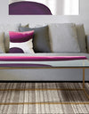 Paint of Magenta Stone - Metal Transitional Coffee Table