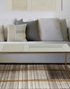Painted Weaving III FB - Metal Transitional Coffee Table