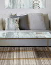 Whitewashed Chinchilla - Metal Traditional Coffee Table