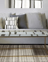 minimalist black and white I - Metal Transitional Coffee Table