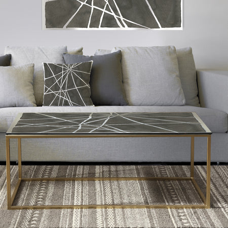 Minimalist Graphics II - Metal Modern Coffee Table