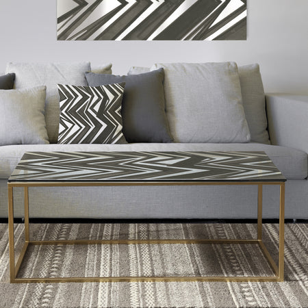 Minimalist Graphics VI - Metal Modern Coffee Table