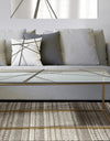 Minimalist Black and White III - Metal Modern Coffee Table