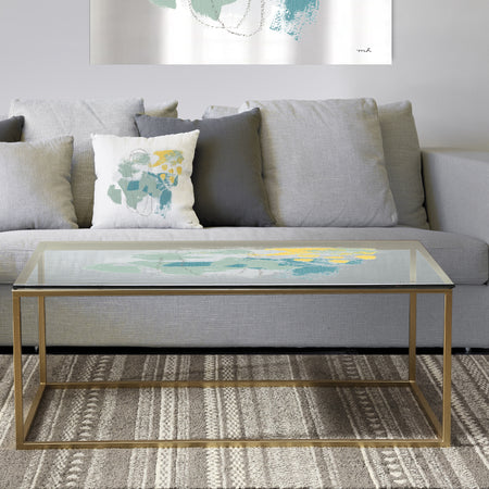 Hopeful II - Metal Transitional Coffee Table