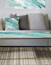 Silver Springs I Blue Green - Metal Traditional Coffee Table
