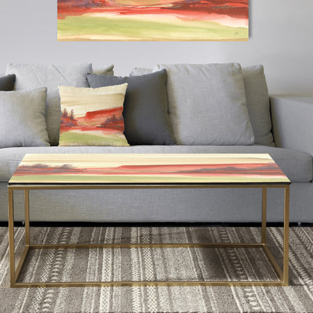 Red Rock III - Metal Traditional Coffee Table