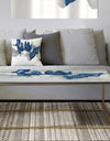 Gouache Sapphire on Gray - Metal Transitional Coffee Table