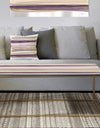 Shape of Glam Purple - Metal Transitional Coffee Table