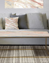 Copper Dreams watercolor - Metal Transitional Coffee Table