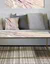 Shaby Pink Marble - Metal Transitional Coffee Table