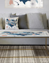 American Map Watercolor - Metal Traditional Coffee Table