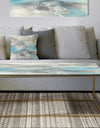 Watercolor Minimal Blue Tones I - Metal Traditional Coffee Table