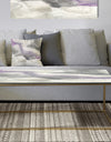 Watercolor Minimal Purple Tones II - Metal Traditional Coffee Table