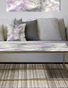 Porch & Den Watercolor Minimal Purple Tones III - Metal Traditional Coffee Table