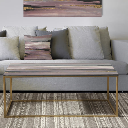 Purple Glam Storm III - Metal Shabby Chic Coffee Table
