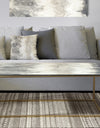 Gray Circles I - Metal Modern Coffee Table