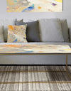 Spring Minimalist Confetti II - Metal Modern Coffee Table