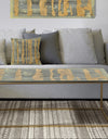 Glam Metallic Form IV - Metal Transitional Coffee Table