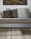 Glam Gold Chandelier - Metal Transitional Coffee Table