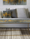 Black and Gold Glam Abstract - Metal Transitional Coffee Table