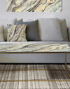 Glam Golden Falls - Metal Transitional Coffee Table