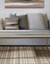 Glamorous Morning Fog II - Metal Transitional Coffee Table