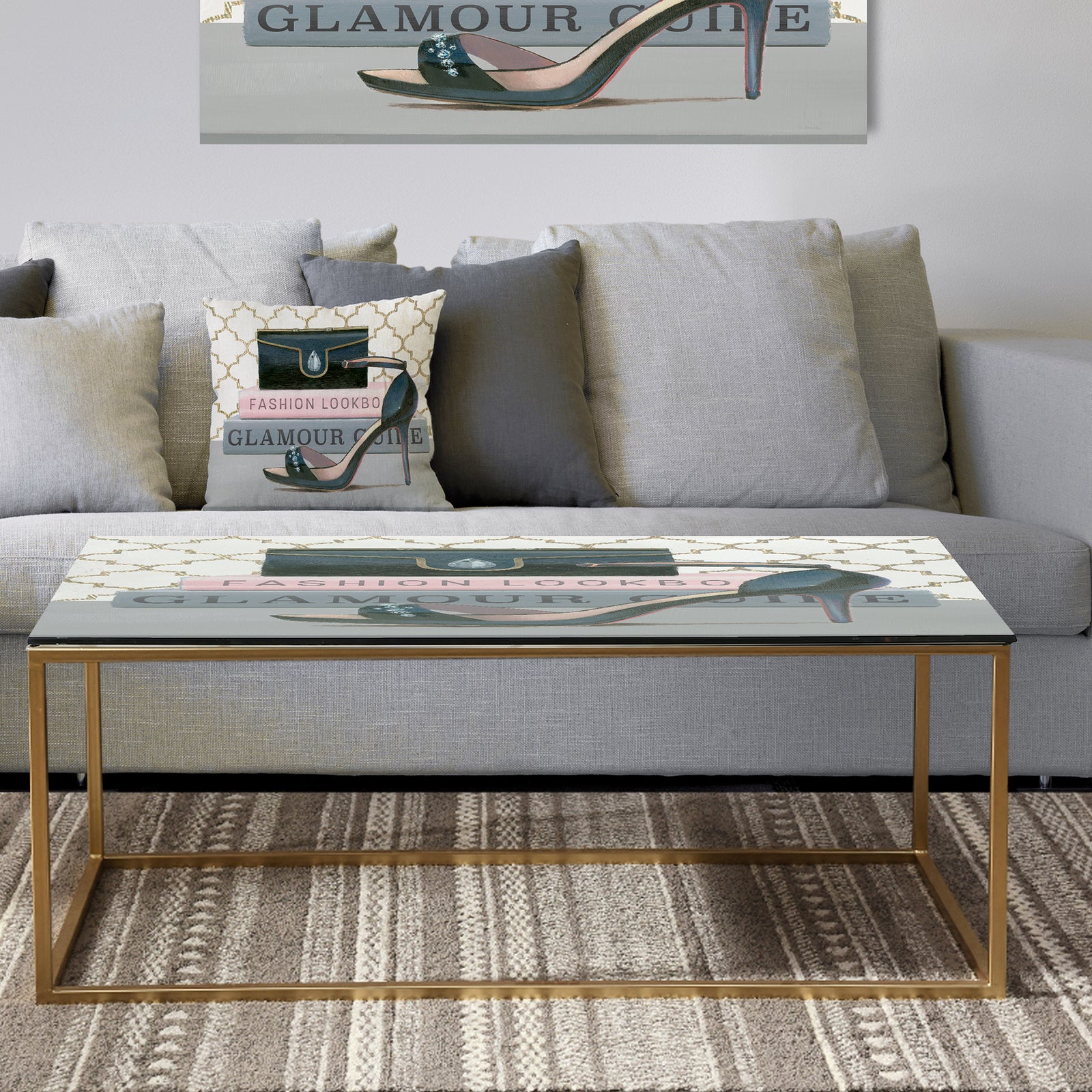 Glam fashion High Heels VI - Metal Traditional Coffee Table