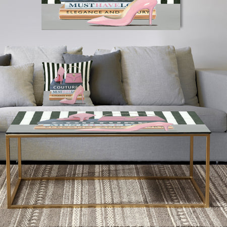 Glam fashion High Heels VII - Metal Traditional Coffee Table