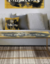 Be Fabulous Quote Black on Gold - Metal Traditional Coffee Table