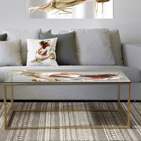 Fashion Woman - Metal Modern Coffee Table