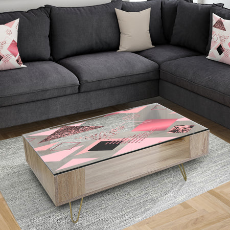 Triangular Spacy Spheres 3 - Modern Coffee Table