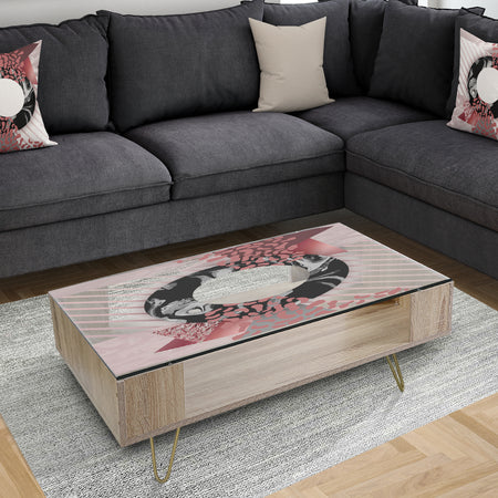 Marble Rose Metallic - Modern Coffee Table