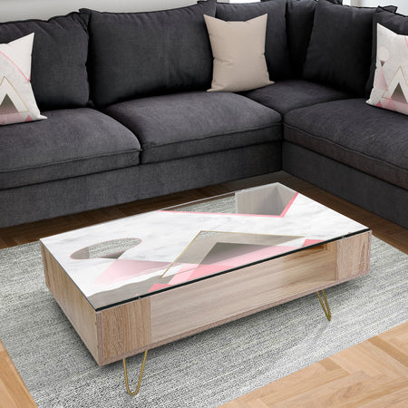 Triangular Spacy Spheres 4 - Modern Coffee Table