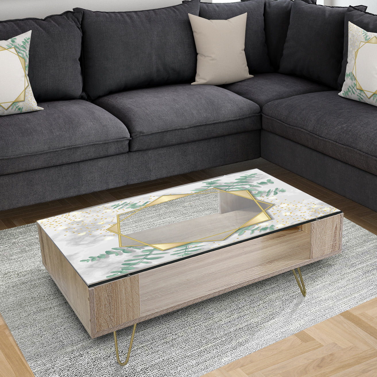 Glamorous Eucalyptus Tree - Glam Coffee Table