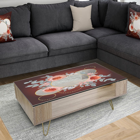 Floral Rings - Traditional Coffee Table