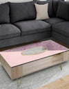 Marbled Pink Marble 1 - Modern Coffee Table