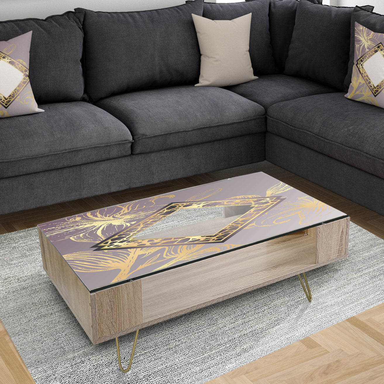 Marbled Marvelous 2 - Glam Coffee Table