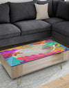Autumn With Round and Leaves - Traditional Coffee Table